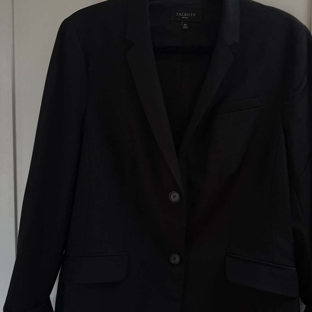Talbots Single Breasted Two Button Black Women's … - image 1